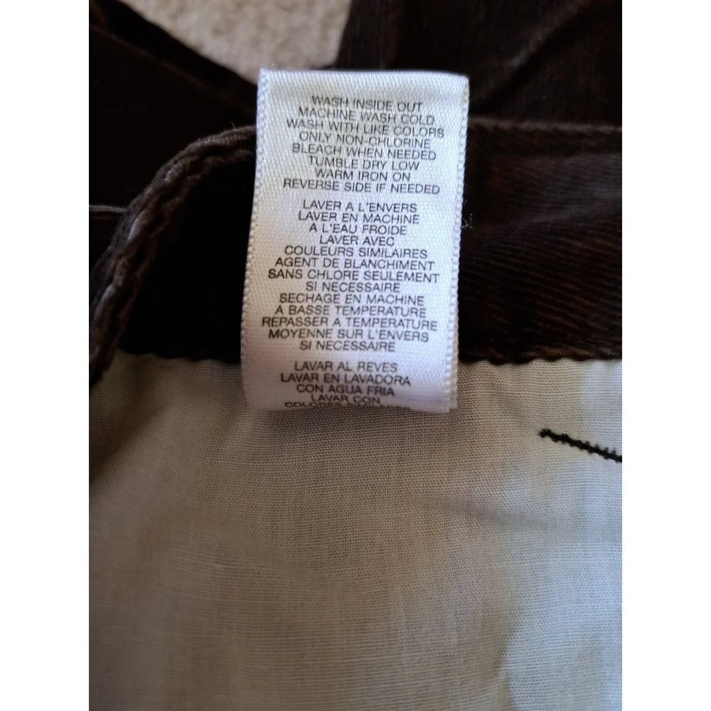 Michael Kors Women's Brown Stretch Cotton/Elastan Corduroy Pants Trousers 4 New